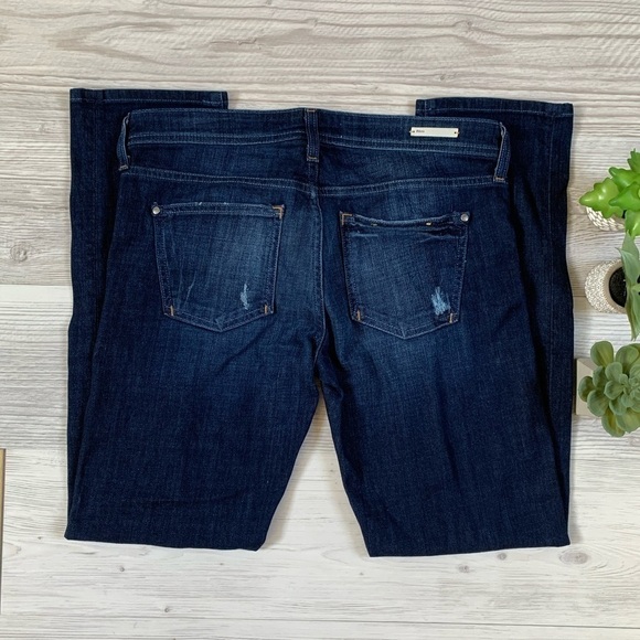 ANTHROPOLOGIE lightly distressed straight leg jeans size 27 - Picture 12 of 16